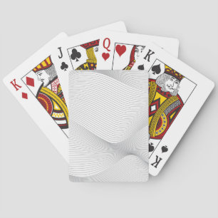 Modern, simple, cool, abstract motion wave pattern playing cards