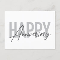 Modern, simple, cool typography Happy Anniversary