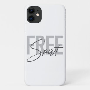Modern, simple, cool typography of Free Spirit Case-Mate iPhone Case