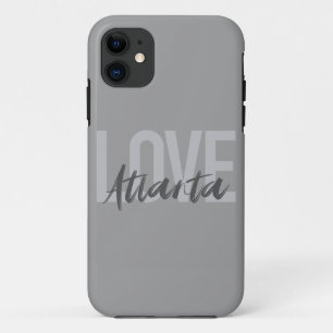 Modern, simple, cool, urban design Love Atlanta Case-Mate iPhone Case
