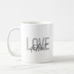 Modern, simple, cool, urban design Love Detroit Coffee Mug