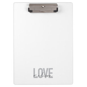 Modern, simple, cool, urban design Love Madison Clipboard