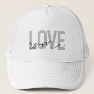Modern, simple, cool, urban design Love Rome Trucker Hat