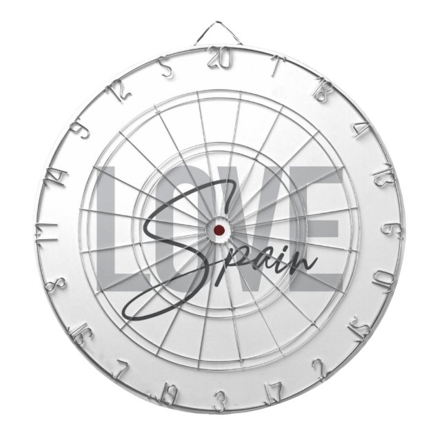 Modern, simple, cool, urban design Love Spain Dartboard (Front)