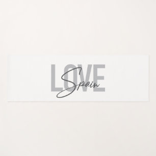 Modern, simple, cool, urban design Love Spain Yoga Mat