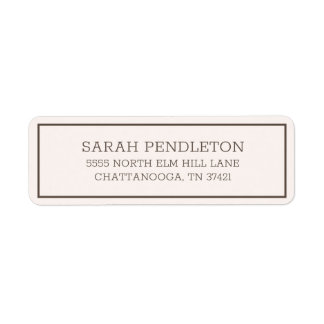 Modern Simple Cream Brown