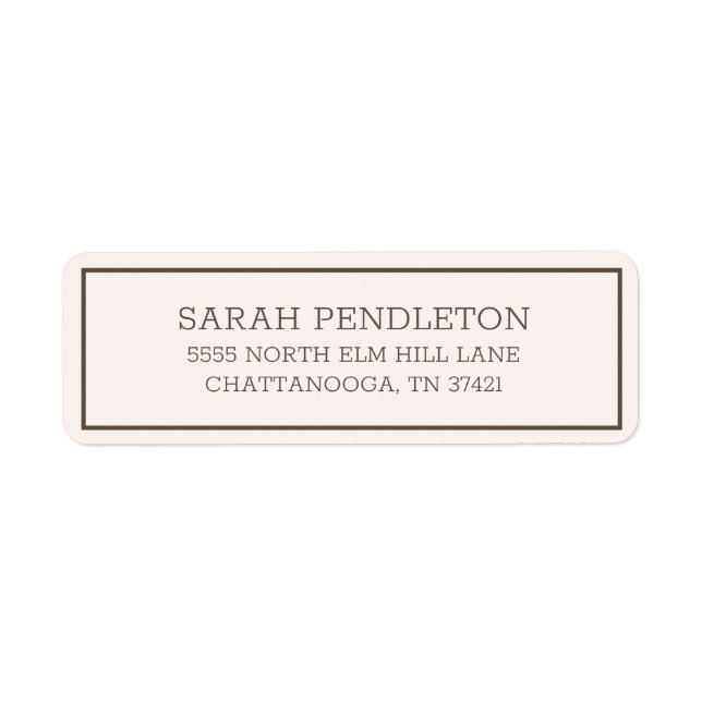 Modern Simple Cream Brown (Front)