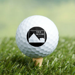 Modern Simple Create Your Own Wedding Picture Golf Balls