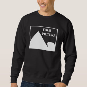 Modern Simple Create Your Own Wedding Picture Sweatshirt