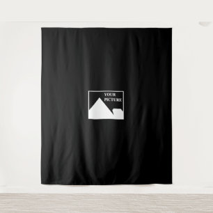 Modern Simple Create Your Own Wedding Picture Tapestry