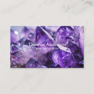 Modern Simple Crystal Gem Trendy Business Card