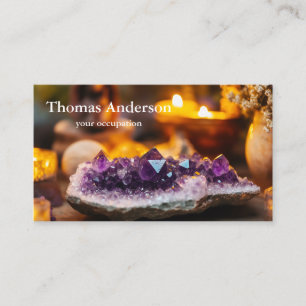 Modern Simple Crystal Gem Trendy Business Card