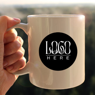 Modern Simple Custom Business Logo Branded Coffee Mug