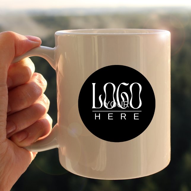 Modern Simple Custom Business Logo Branded Coffee Mug (Creator Uploaded)