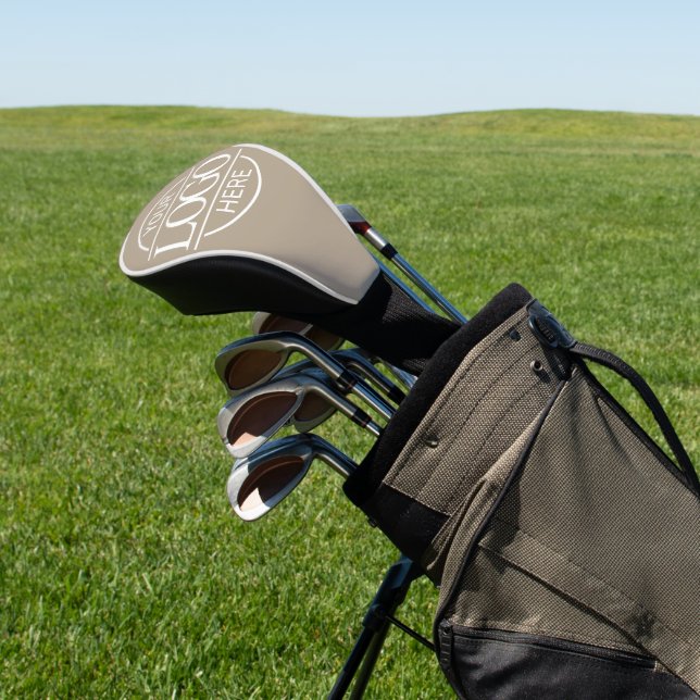 Modern Simple Custom Business Logo Branded  Golf Head Cover (In Situ)