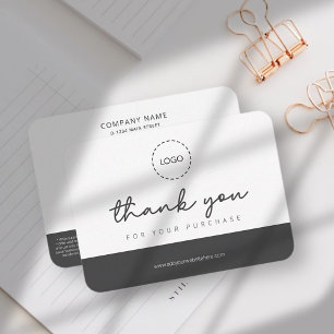 Modern Simple Custom Business Logo Coupon Promo Card