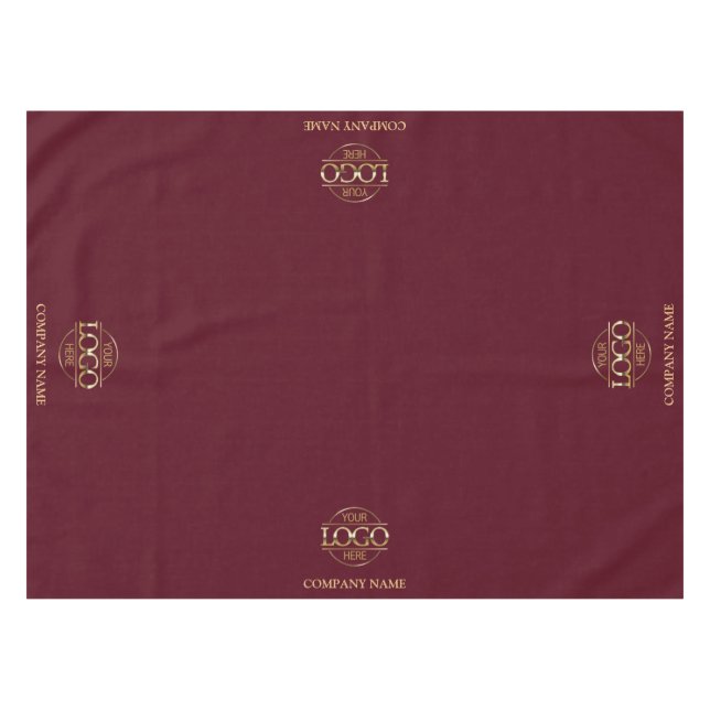 Modern Simple Custom Business Logo Promotional Tablecloth (Front (Horizontal))
