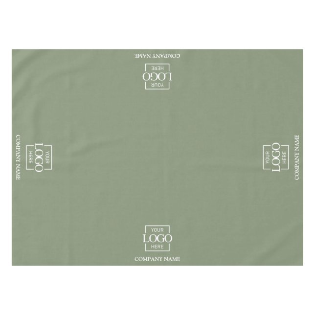 Modern Simple Custom Business Logo Promotional Tablecloth (Front (Horizontal))