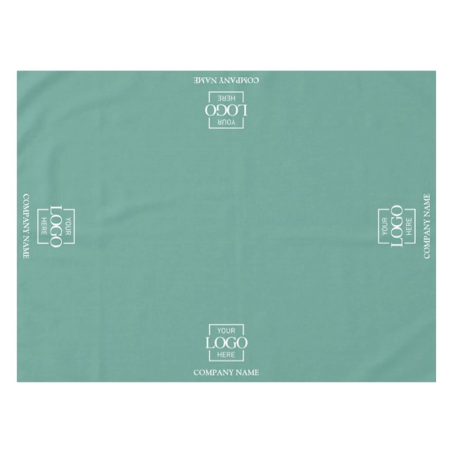 Modern Simple Custom Business Logo Promotional Tablecloth (Front (Horizontal))