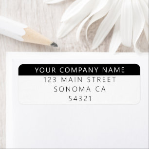 Modern Simple Custom Business Return Address