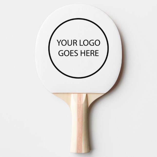 Modern Simple Custom Logo  Ping Pong Paddle (Front)