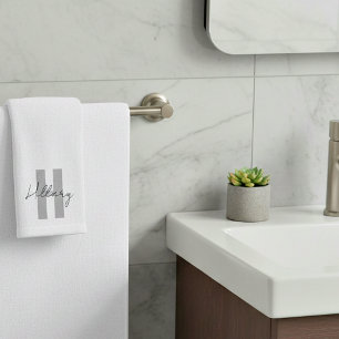 Modern simple custom Personalised Hand Towel