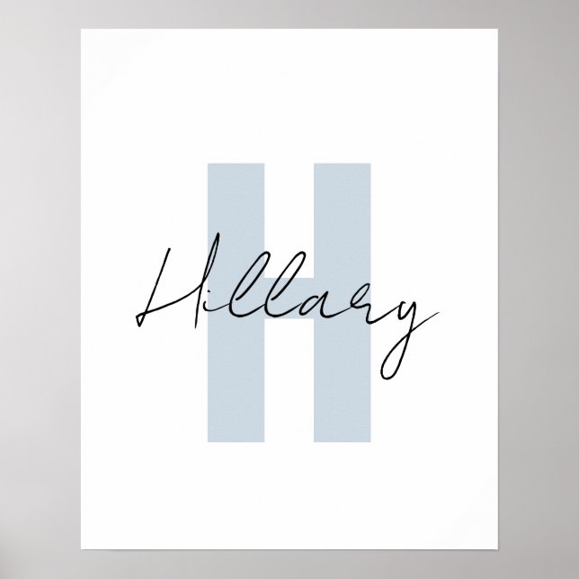 Modern simple custom Personalised  Poster (Front)