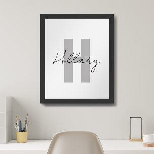 Modern simple custom Personalised Poster