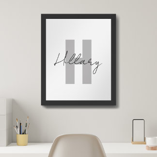 Modern simple custom Personalised Poster