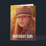 MODERN SIMPLE CUSTOM PHOTO BIRTHDAY GREETING CARD<br><div class="desc">CUSTOM PHOTO BRTHDAY GREETNG CARD</div>