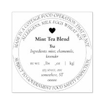 Modern simple customisable cottage law food rubber