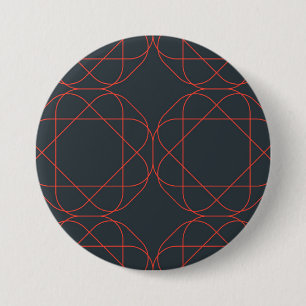 Modern, simple, cute, playful geometric pattern 7.5 cm round badge