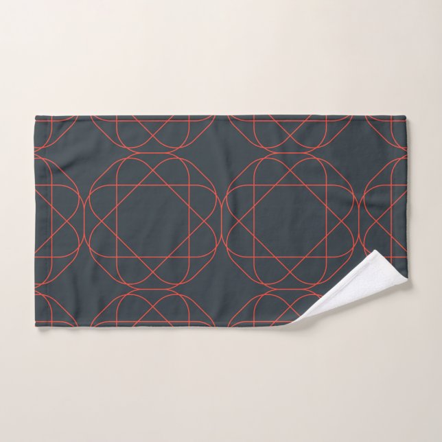 Modern, simple, cute, playful geometric pattern hand towel (Hand Towel)