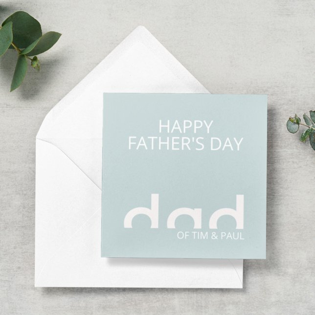 Modern Simple Dad Design for Fathers Day Card (Creator Uploaded)