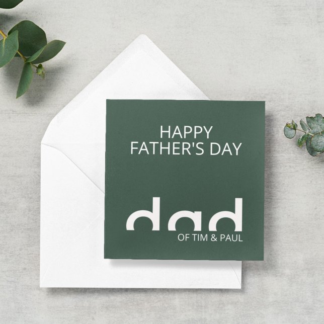 Modern Simple Dad Design for Fathers Day Card (Creator Uploaded)
