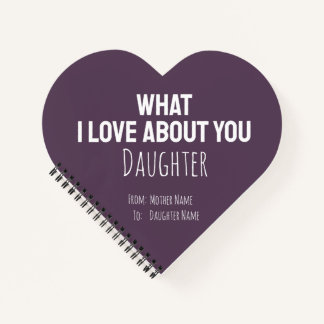 Modern Simple Daughter Gifts Mother Mom For Her Notebook