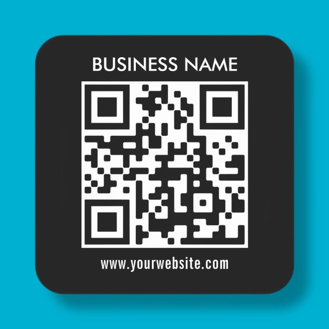 Modern simple design | Easily upload your QR code Square Sticker (Creator Uploaded)