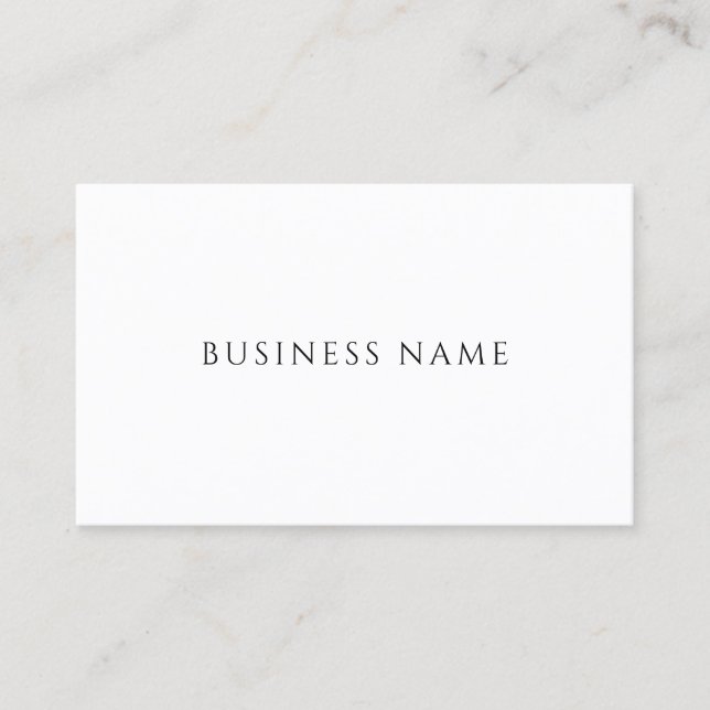 Modern Simple Design Elegant Professional Template Business Card (Front)