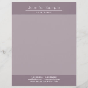 Modern Simple Design Elegant Professional Template Custom Letterhead