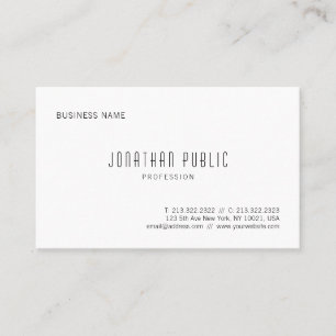 Modern Simple Design Professional Elegant Template Business Card