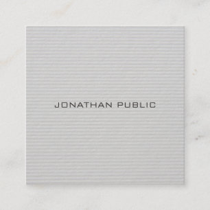Modern Simple Design Professional Elegant Template Square Business Card