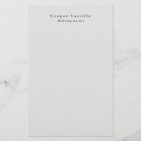 Modern Simple Dim Grey Professional Minimalist