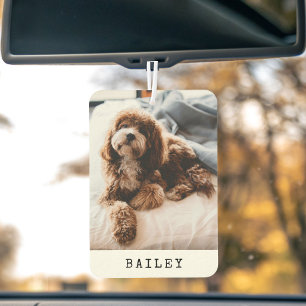 Modern Simple Dog Photo  Car Air Freshener