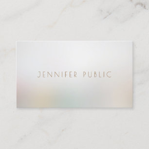 Modern Simple Elegant Beauty Salon Professional Business Card