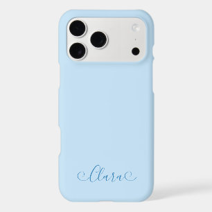 Modern Simple Elegant Blue Stylish Trendy Girly