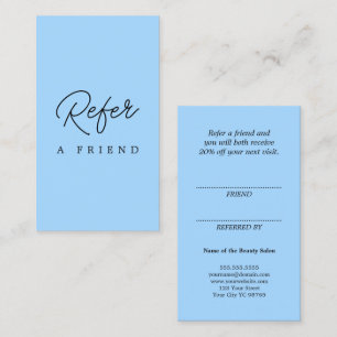 Modern Simple Elegant Business Referral Card