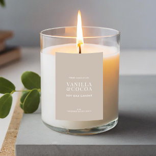 Modern Simple Elegant Candle Label