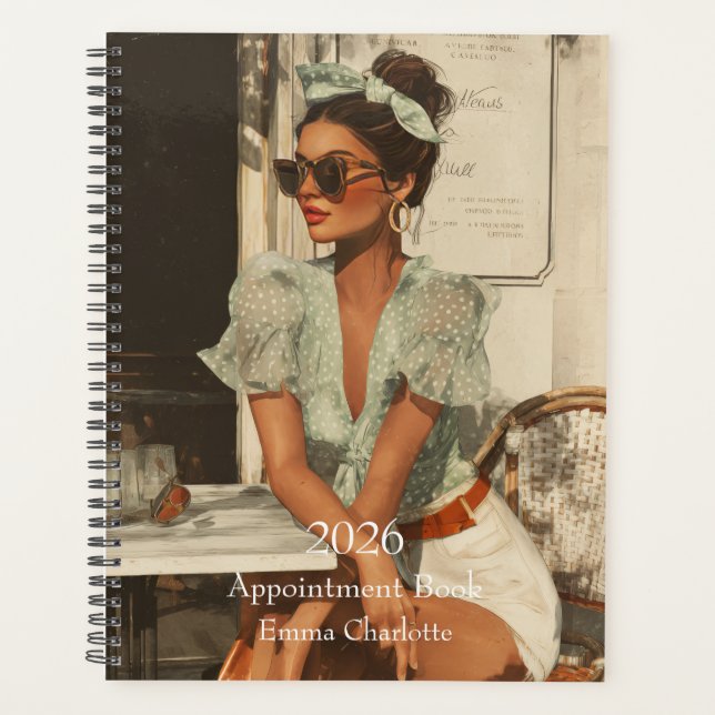Modern Simple elegant Custom Name 2026 Planner (Front)