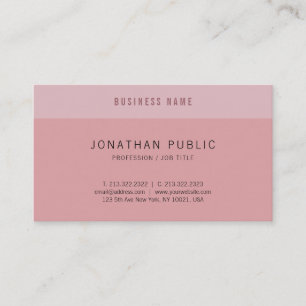 Modern Simple Elegant Design Trend Colours Templat Business Card