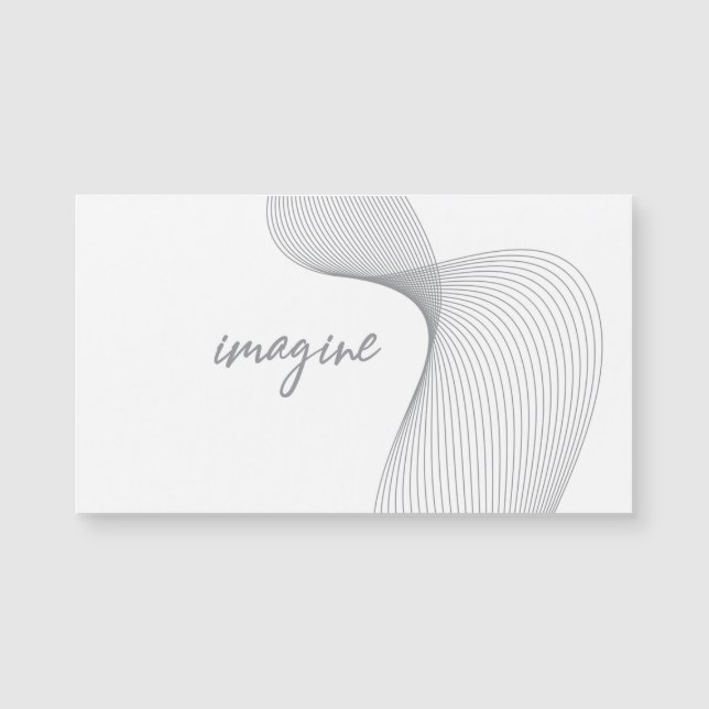 Modern, simple, elegant graphic design of Imagine (Front)